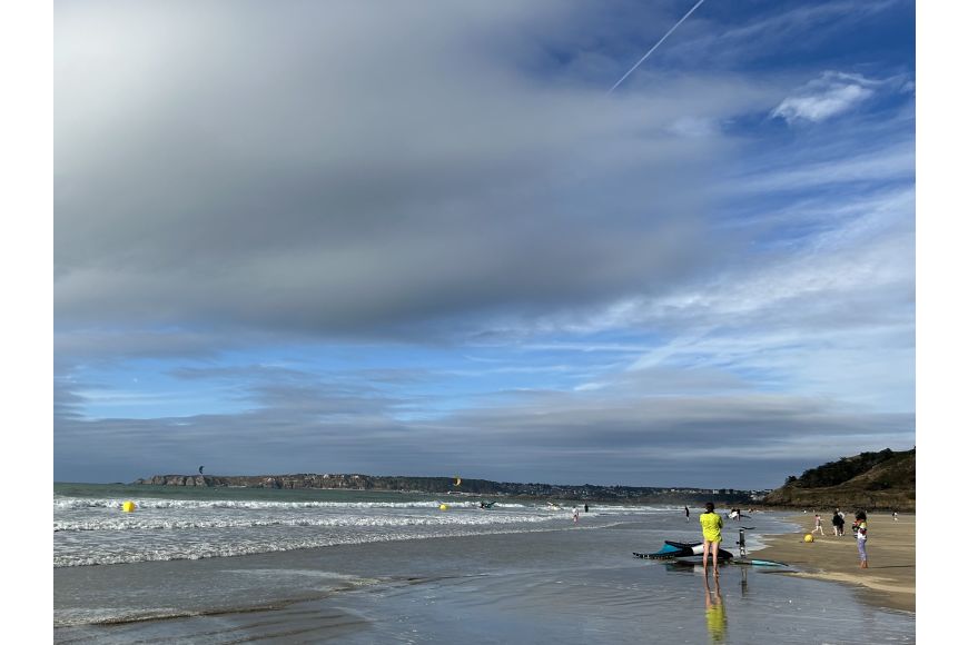Frankreich Bretagne Saint Pabu Plage