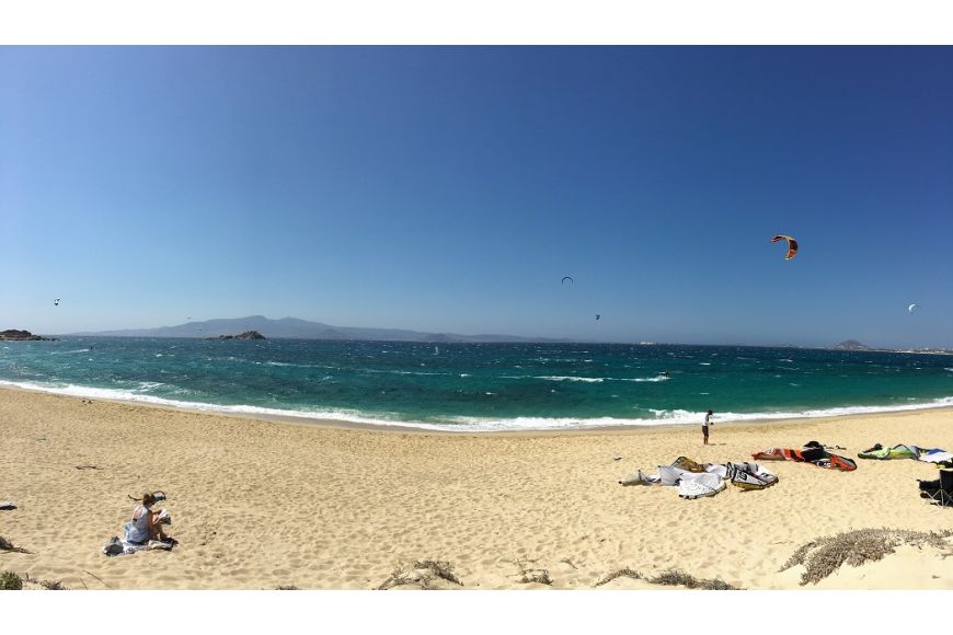 Naxos (Mikri Vigla): Kitesurf- und Windsurf Spot