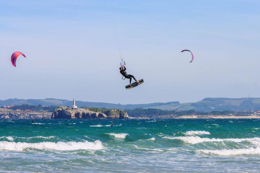 Santander Playa de Somo: Kitesurf- und Windsurf Spot