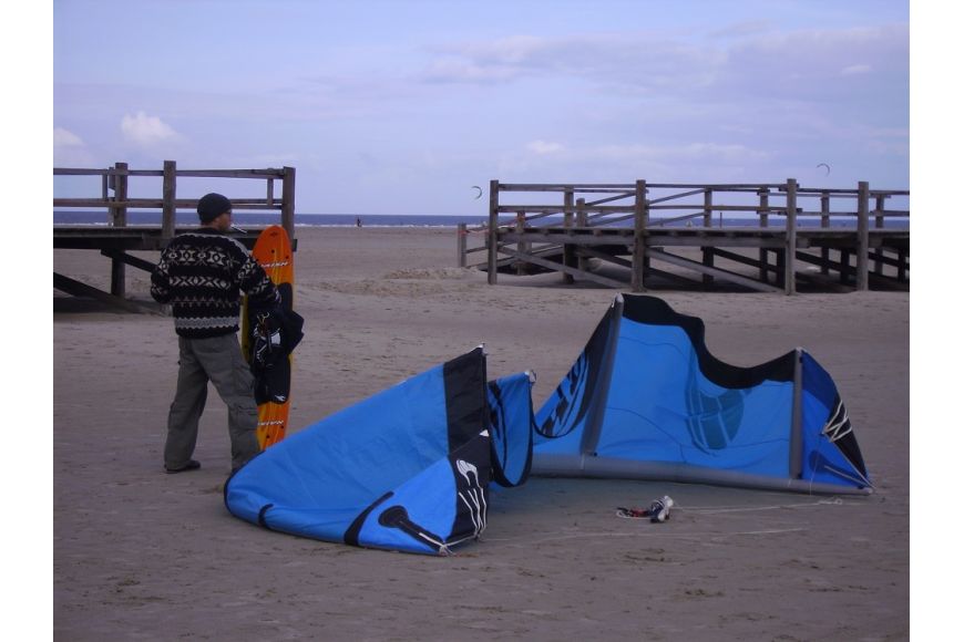 St. Peter Ording Nord (Hauptstrand): Kitesurf- und Windsurfspot