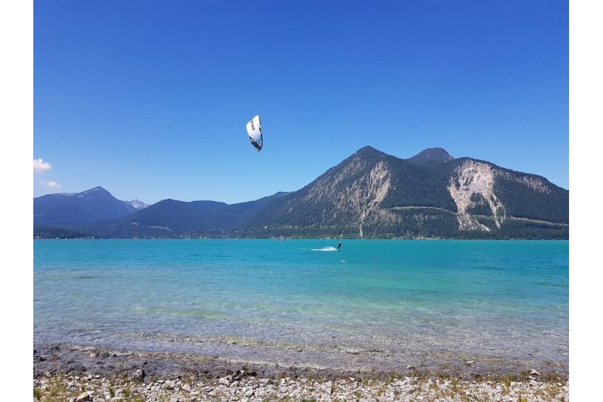 Walchensee Kitebeach Sachenbach: Kitesurfspot