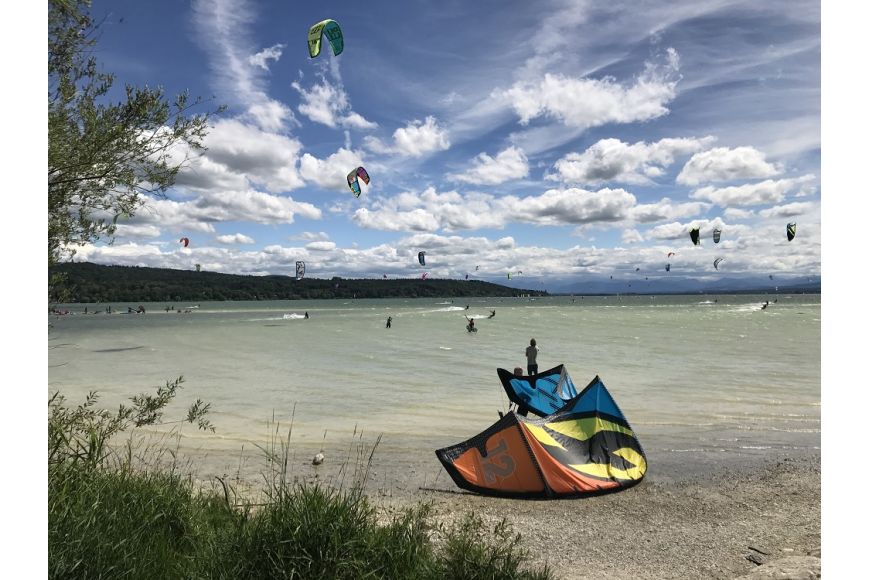 Ammersee (Kreuz): Kitesurf- und Windsurf Spot