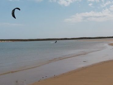 Lagune von Alvor: Kitesurf- und Windsurf Spot