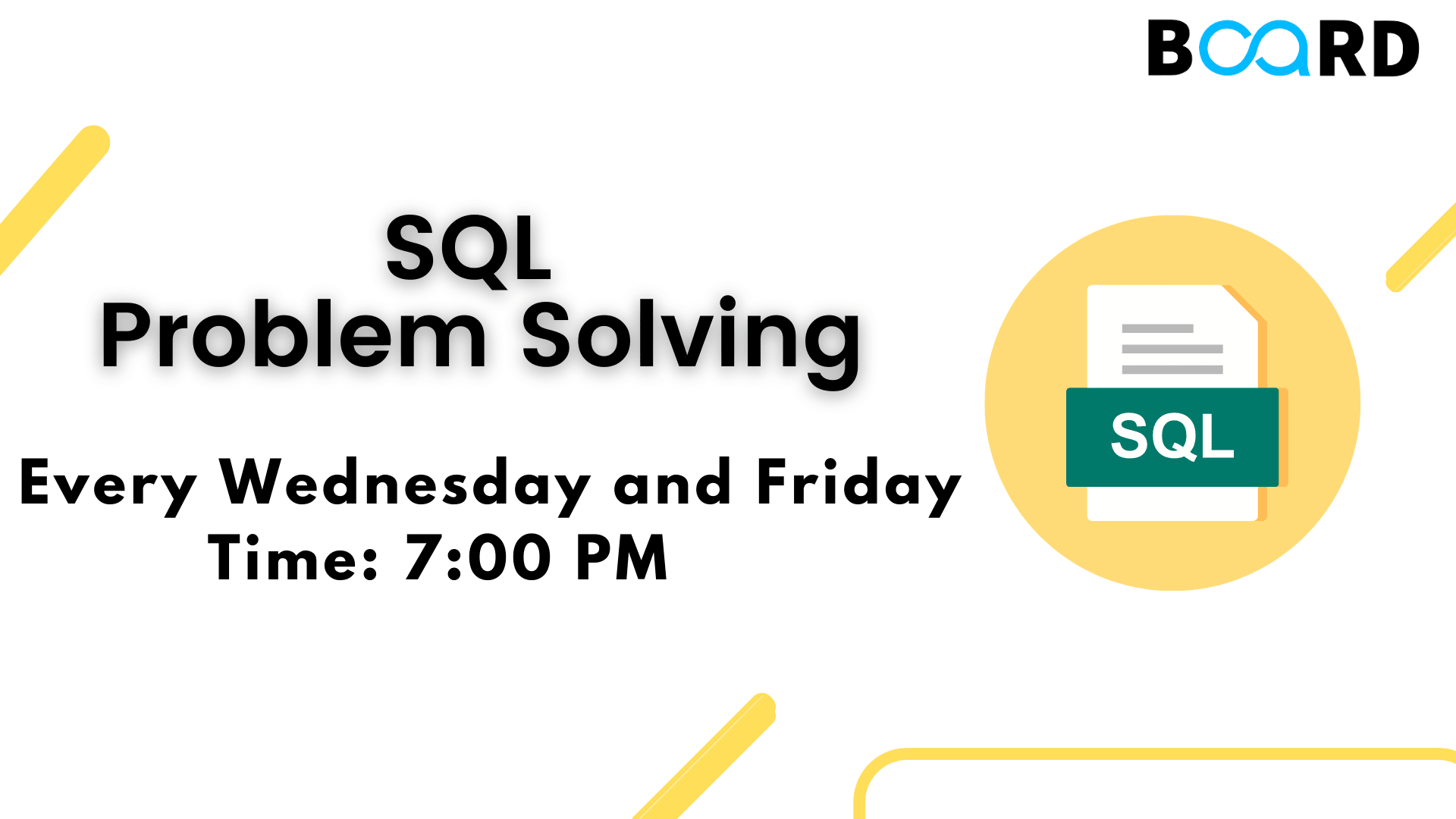 sql problem solving online