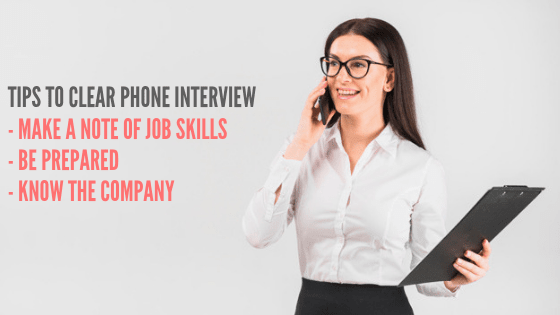 Phone Interview Tips