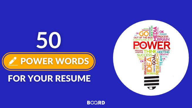 50 Power Words For Your Resume