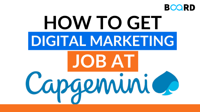 How to get a Digital Marketing Job at Capgemini?