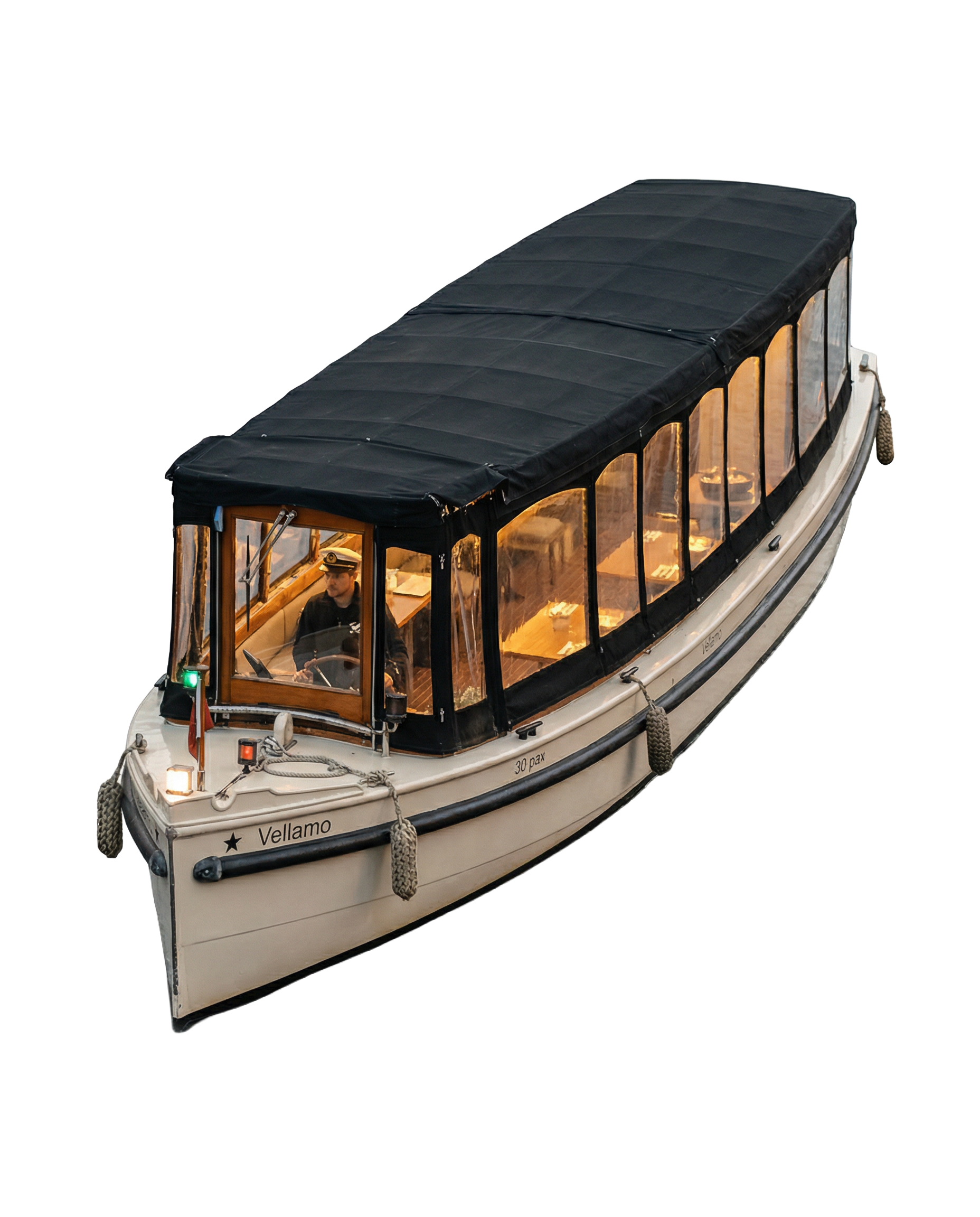 Luxury canal boat