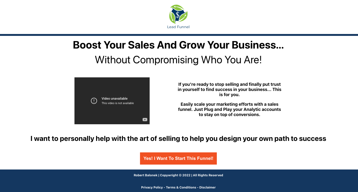 Lead Funnel Template
