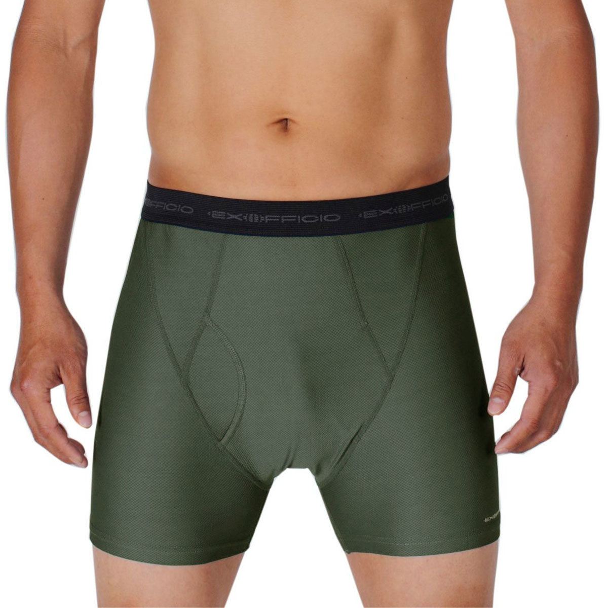 Exofficio Men's Give-N-Go Boxer Briefs - Green, S