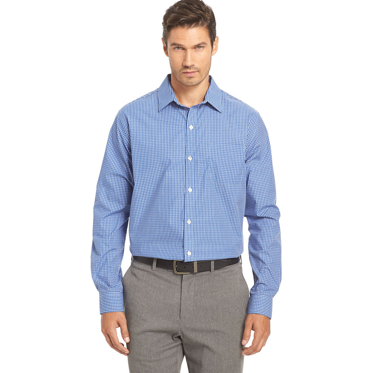 Van Heusen Men's Woven Traveler Shirt - Blue, S