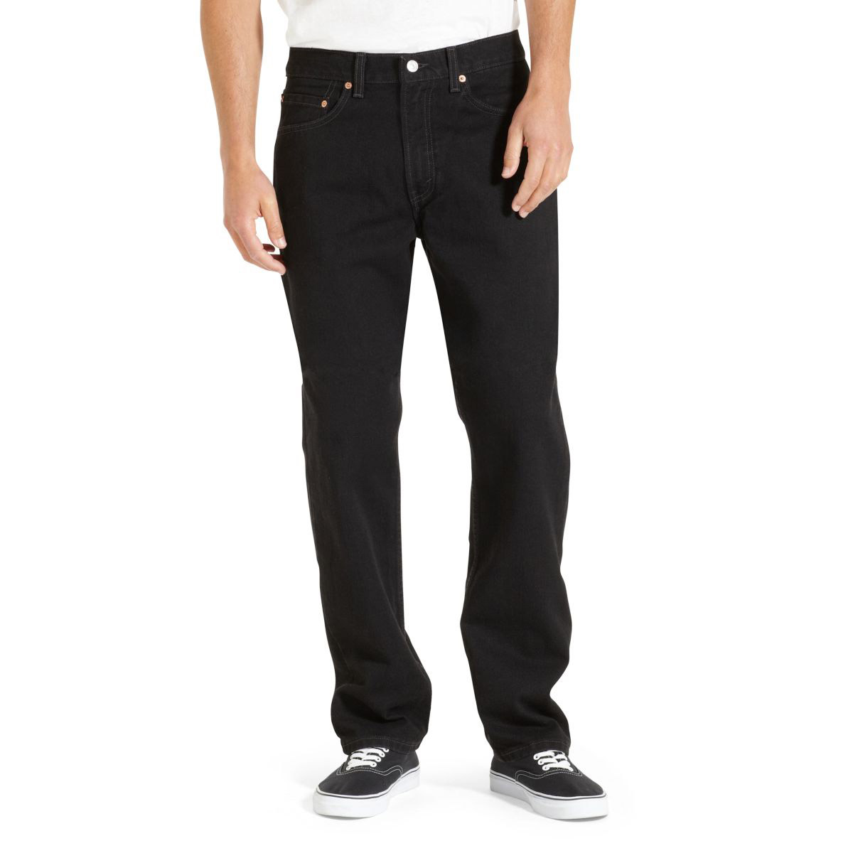 Levi's Men's 505 Regular Fit Jeans - Black, 36/29