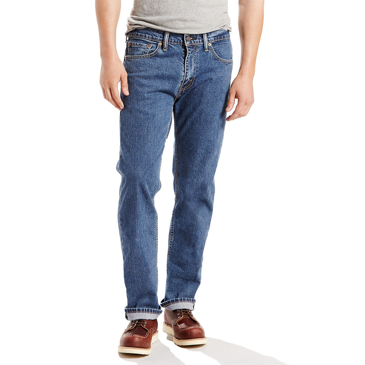 Levi's Men's 505 Regular Fit Jeans - Blue, 44/30