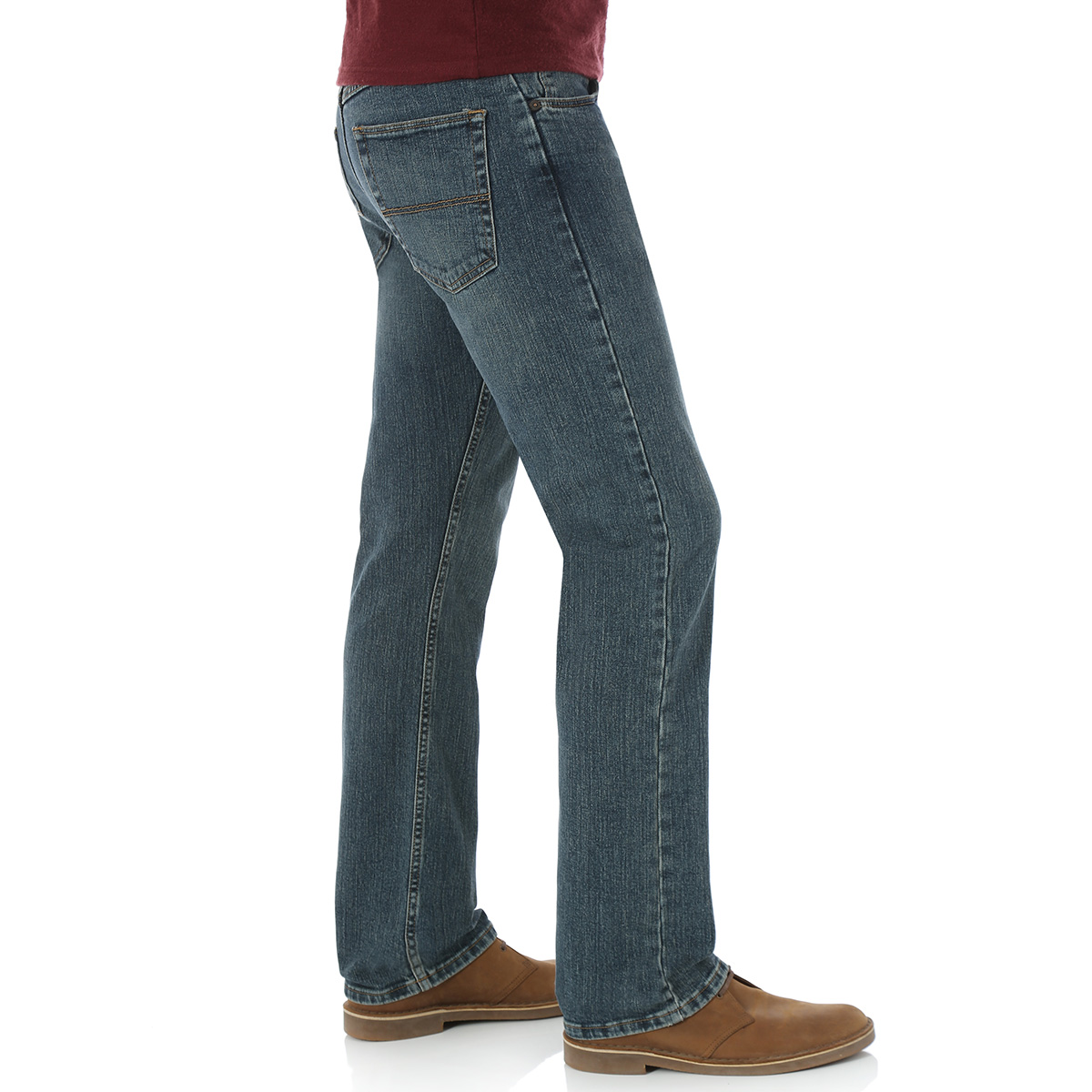 wrangler men's straight fit jeans with flex