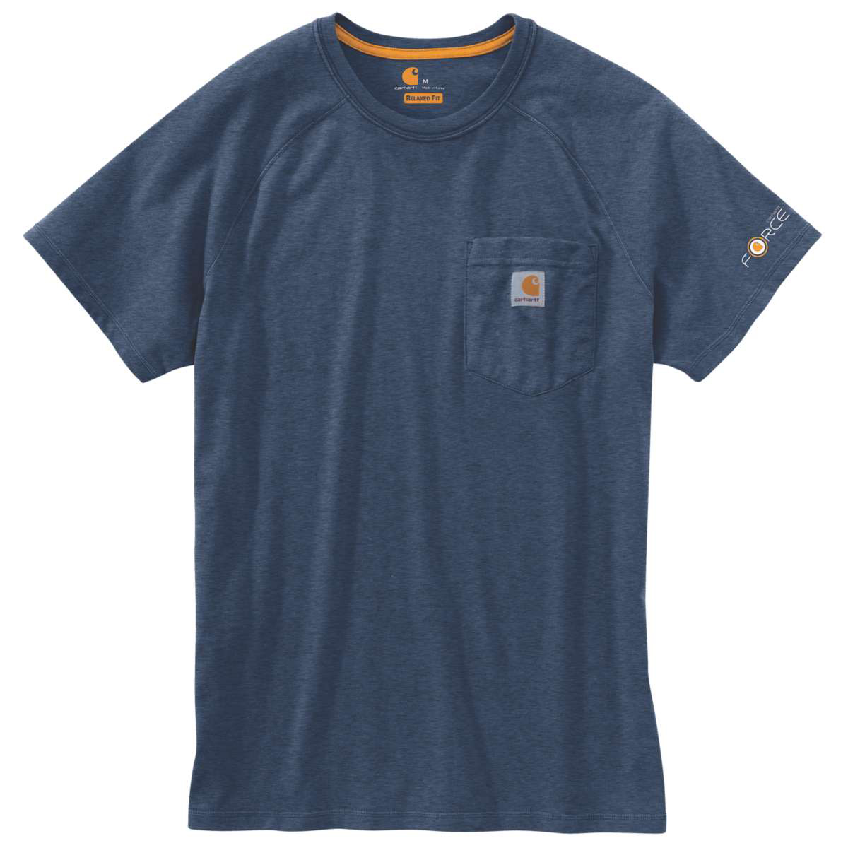 Carhartt Men's Force Delmont Short-Sleeve Tee - Blue, L