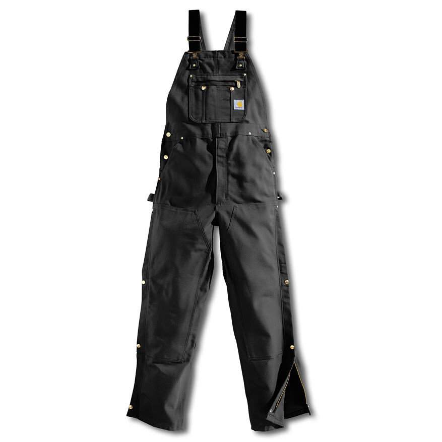 Carhartt® Men's Duck Zip-to-Thigh Bib Overall - Unlined