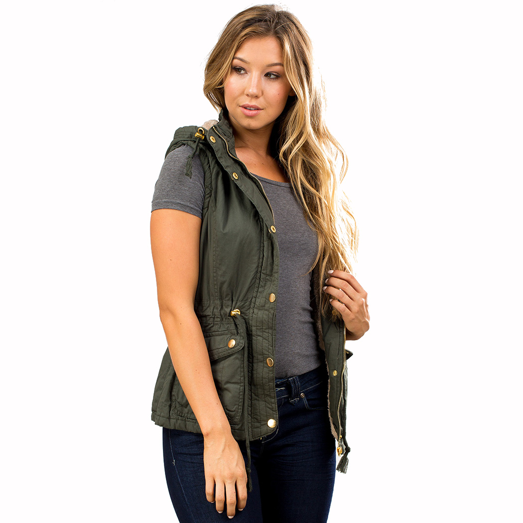 Ymi shop olive vest
