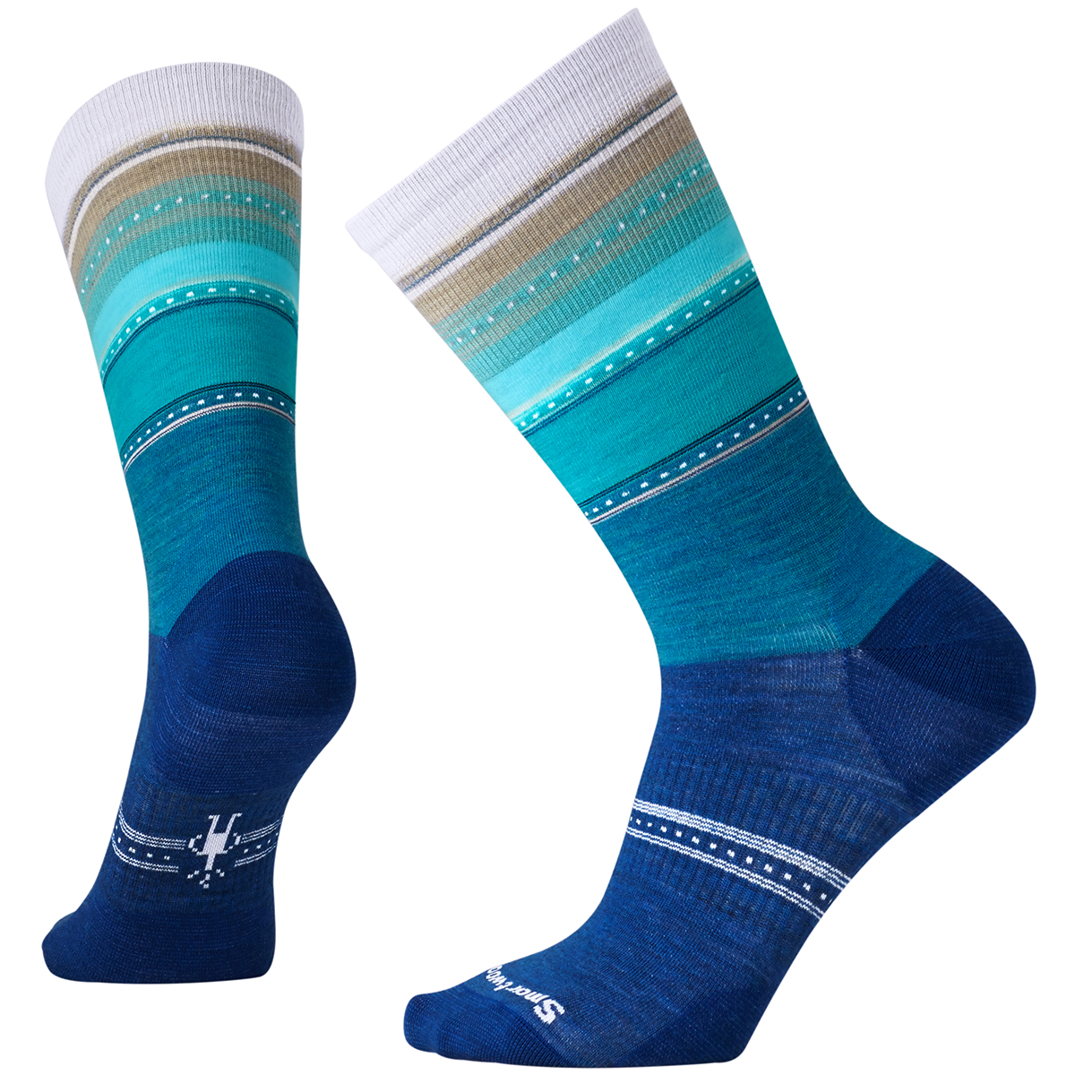 Smartwool Women's Sulawesi Stripe Socks - Blue, M