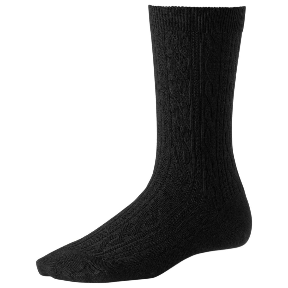 Smartwool Women's Cable Ii Crew Socks - Black, L