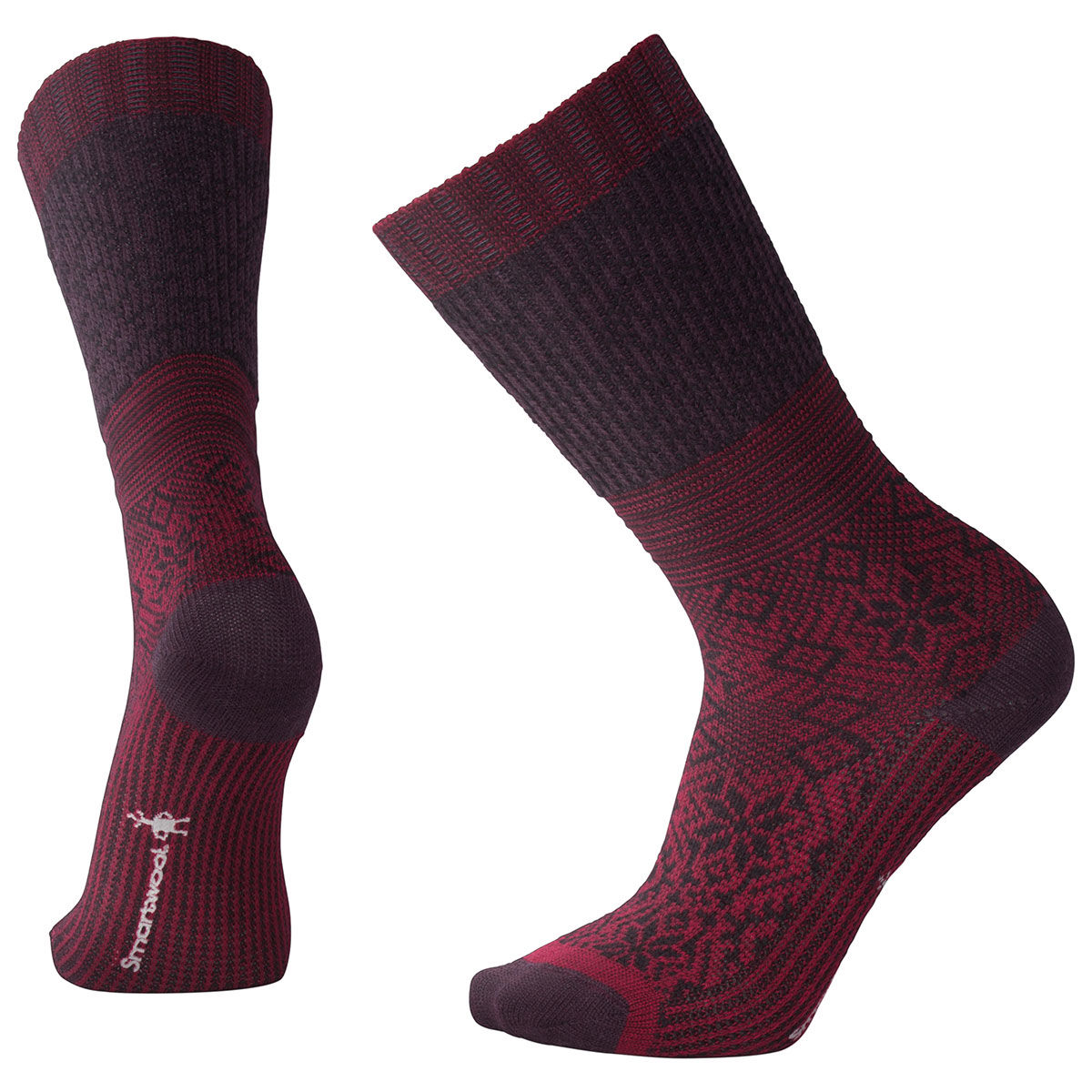 Smartwool Snowflake Flurry Socks - Red, L