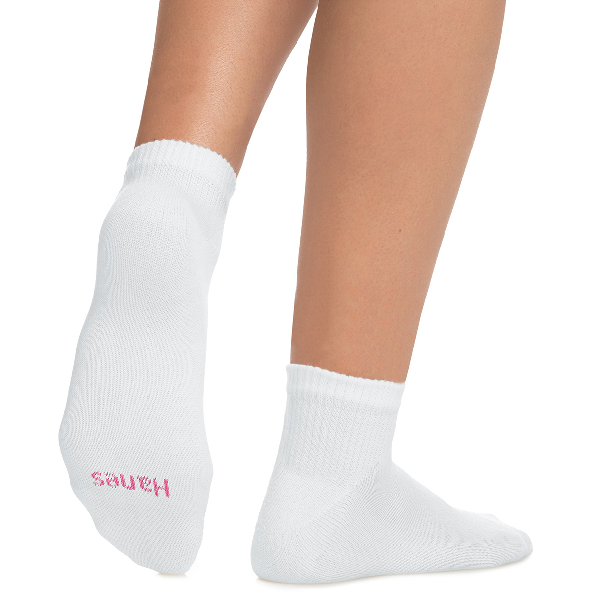 Hanes Womens Ultimate Ankle Socks 6 Pack White 9 11 38257698688 Ebay 6889