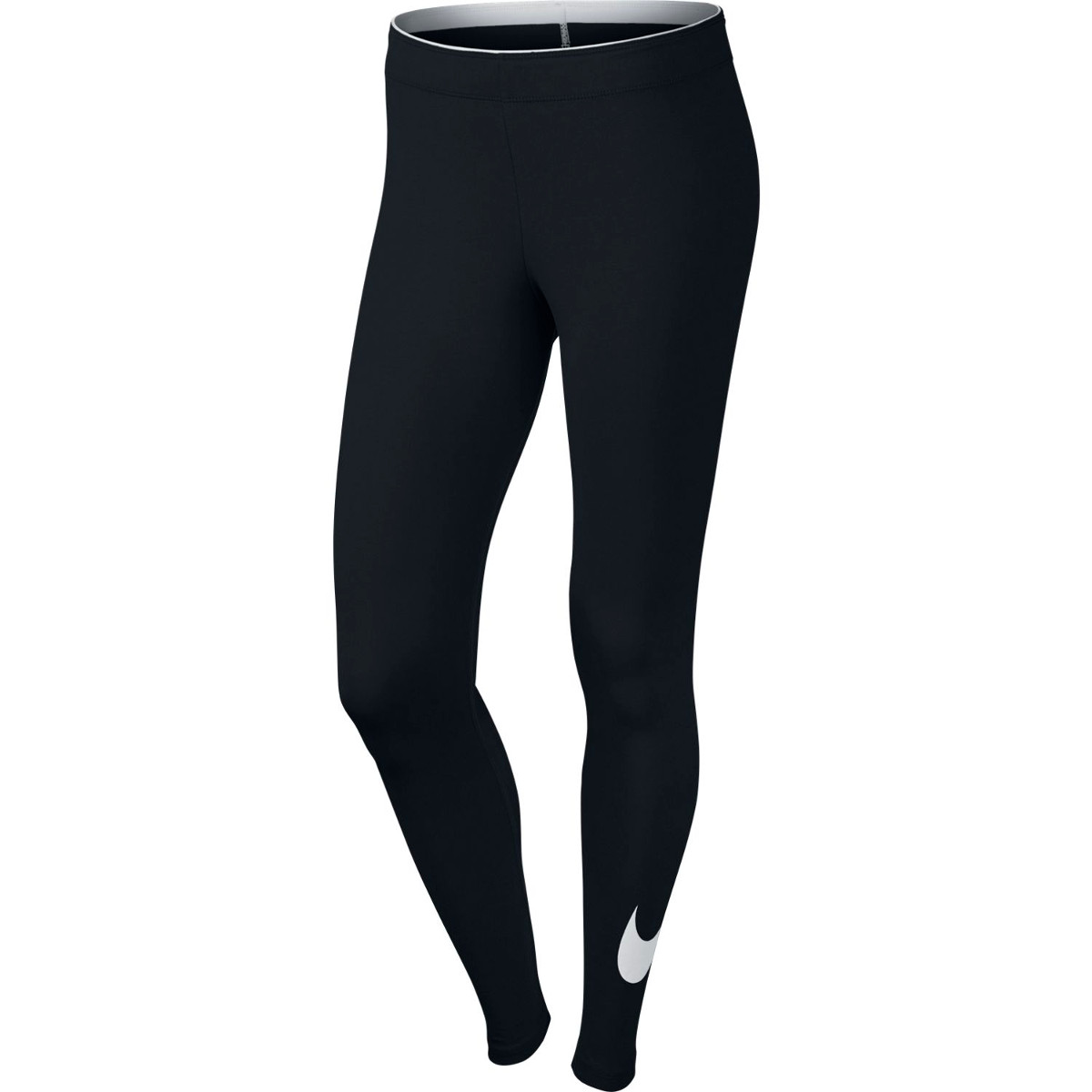 Nike Women's Club Logo Swoosh Leggings - Black, XL
