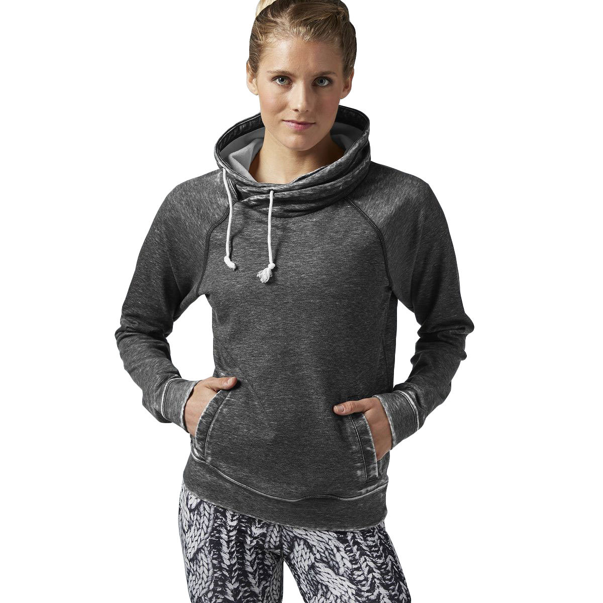 reebok womens burnout hoodie