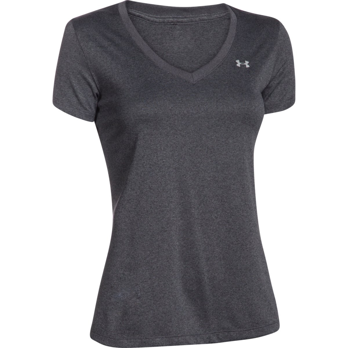 Under Armour Women's Ua Tech V-Neck Tee - Black, L