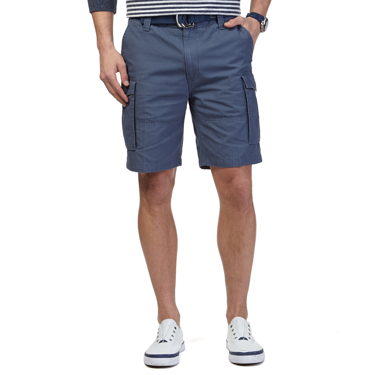Nautica Men's Ripstop Cargo Shorts - Blue, 40