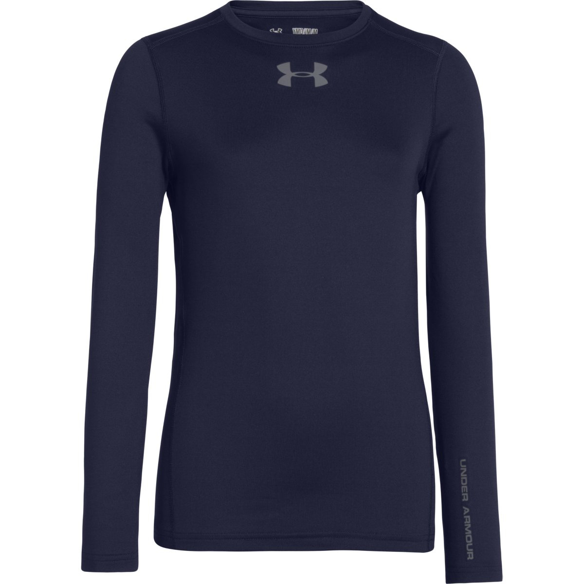 Under Armour Boys Ua Coldgear Armour Fitted Crew - Blue, L