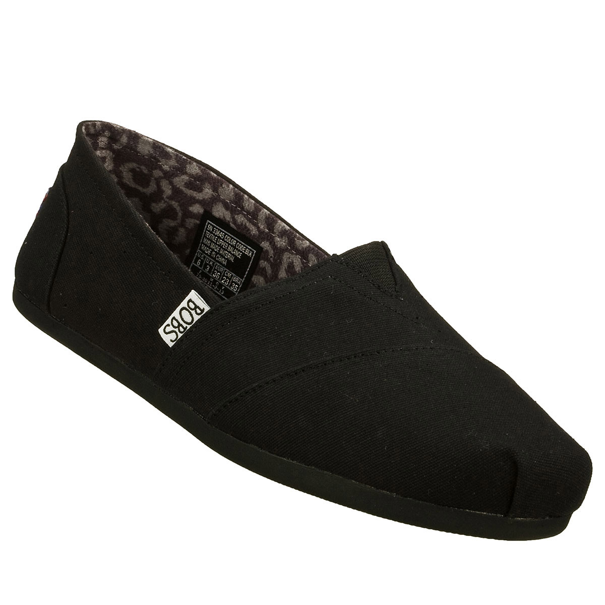 skechers black canvas shoes