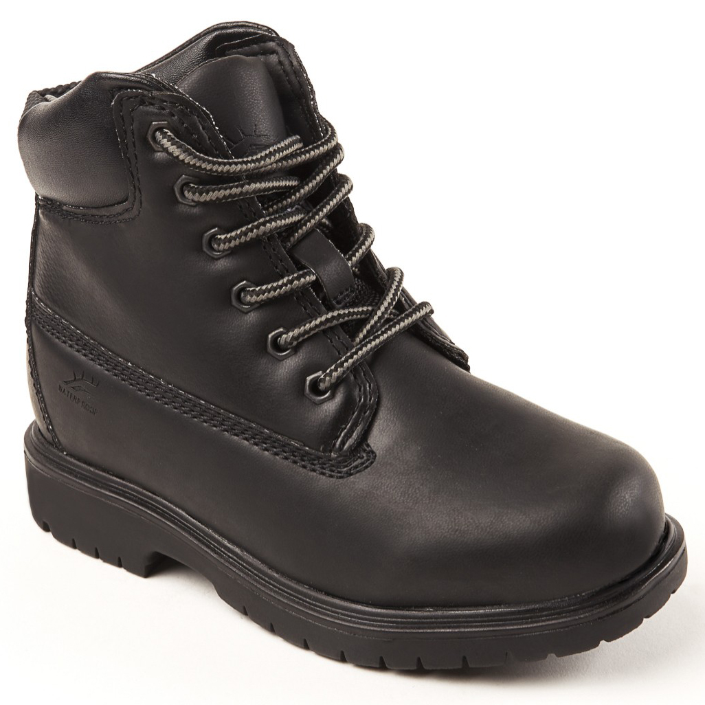 Deer Stags Boys' Mack 2 Waterproof Workboots - Black, 10