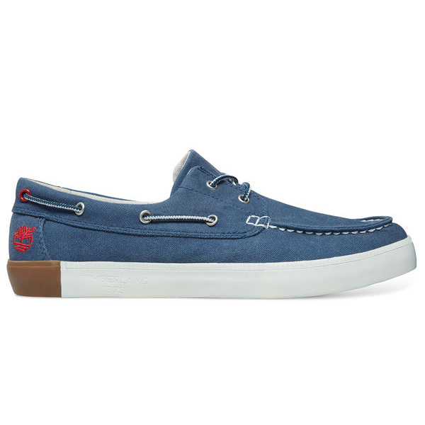 timberland canvas boat shoes