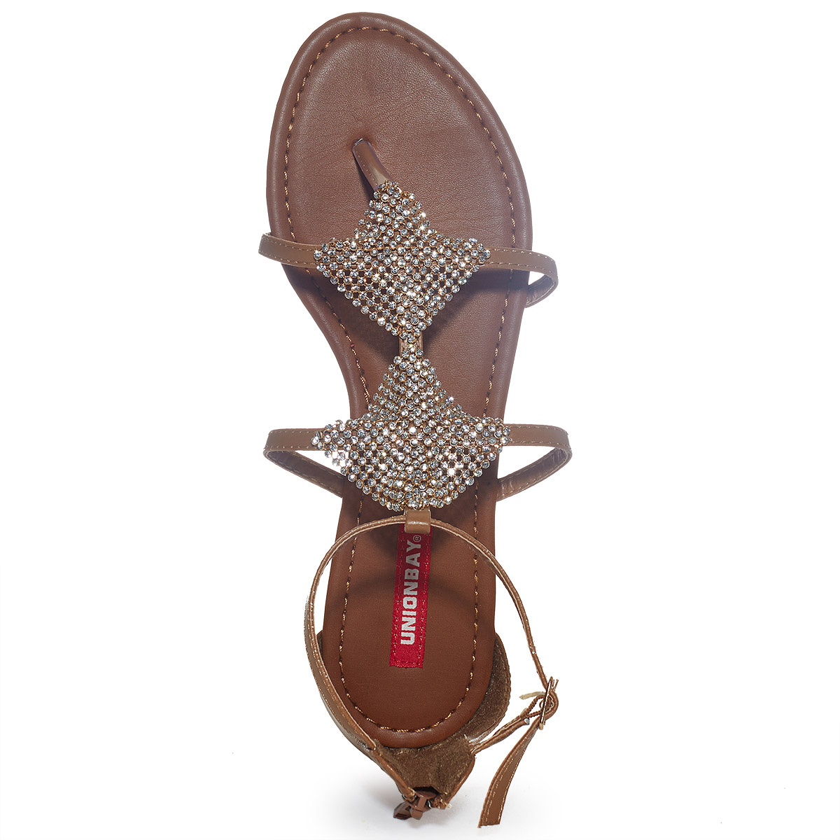 UNIONBAY Juniors Ellie Rhinestone Sandals Bob s Stores