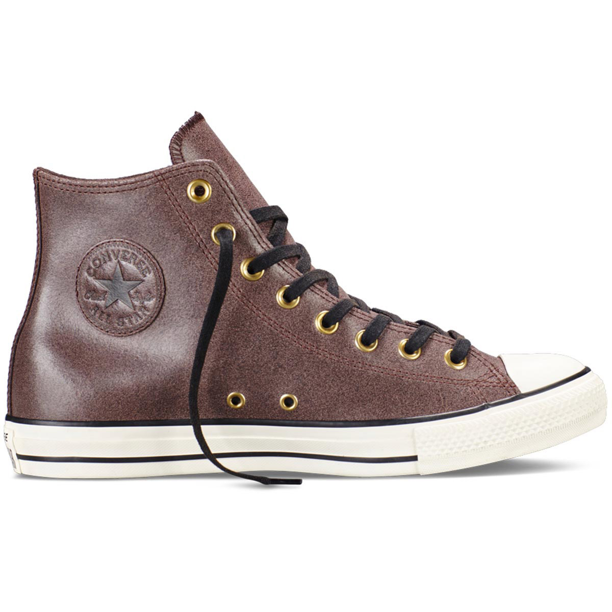 mens brown leather converse high tops