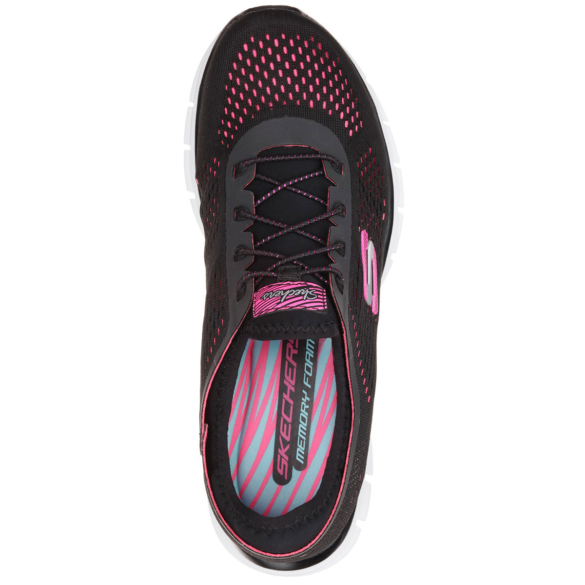 Skechers Womens Skech Knit Stretch Fit Bungee Sneakers