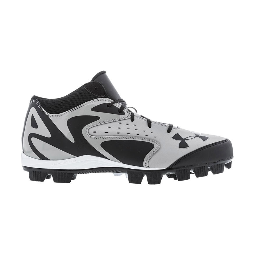 Under Armour Men's Leadoff Mid Rubber Molded Baseball Cleat Shoe