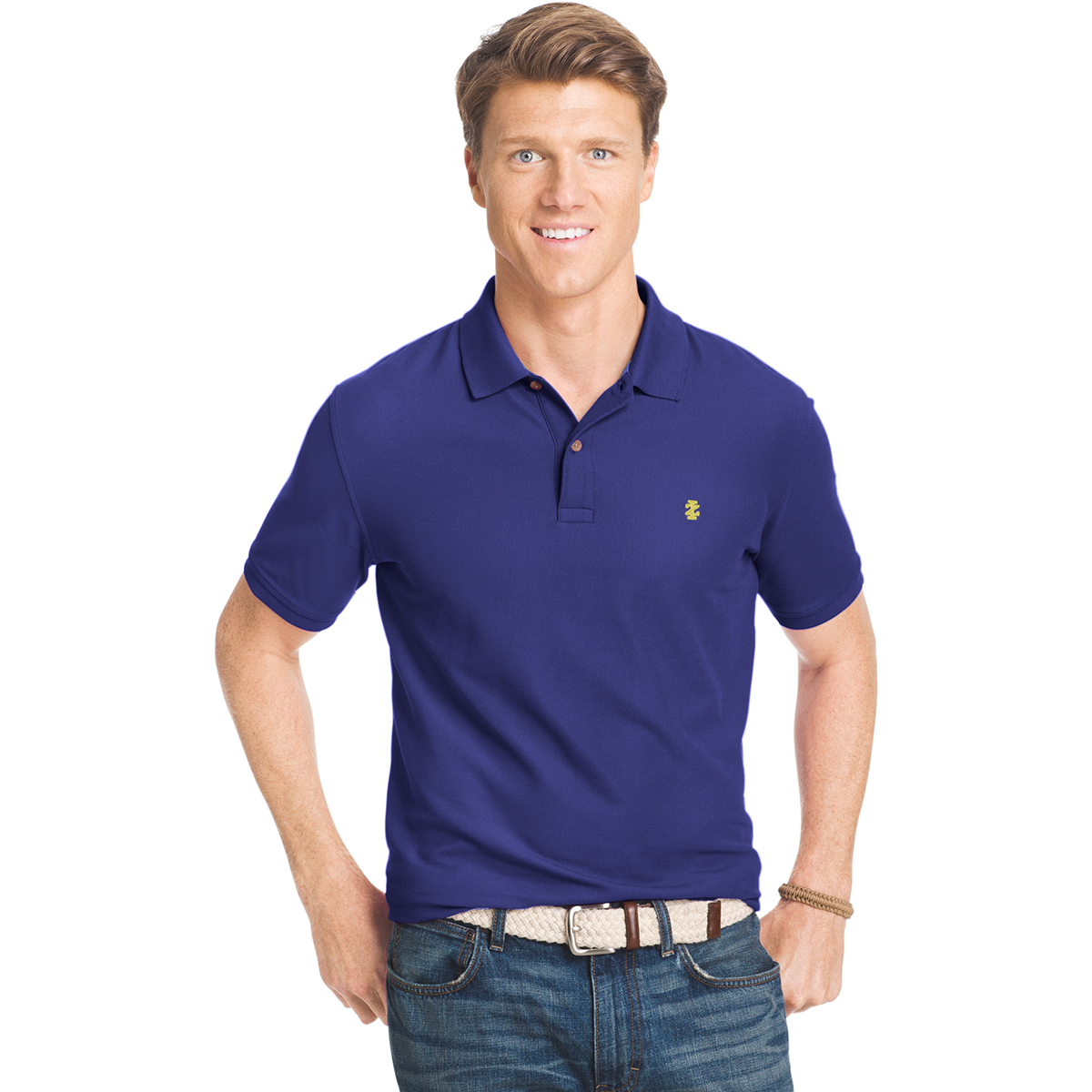 Izod Men's Advantage Performance Polo - Blue, M