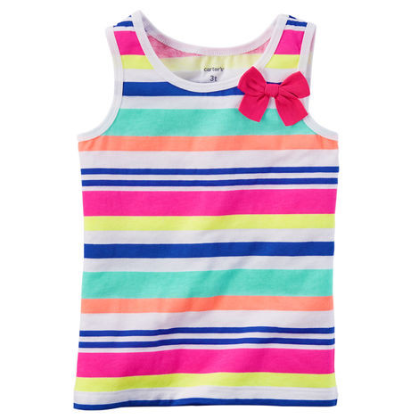 Carters Toddler Girls' Multi Stripe Tank - Various Patterns, 3T