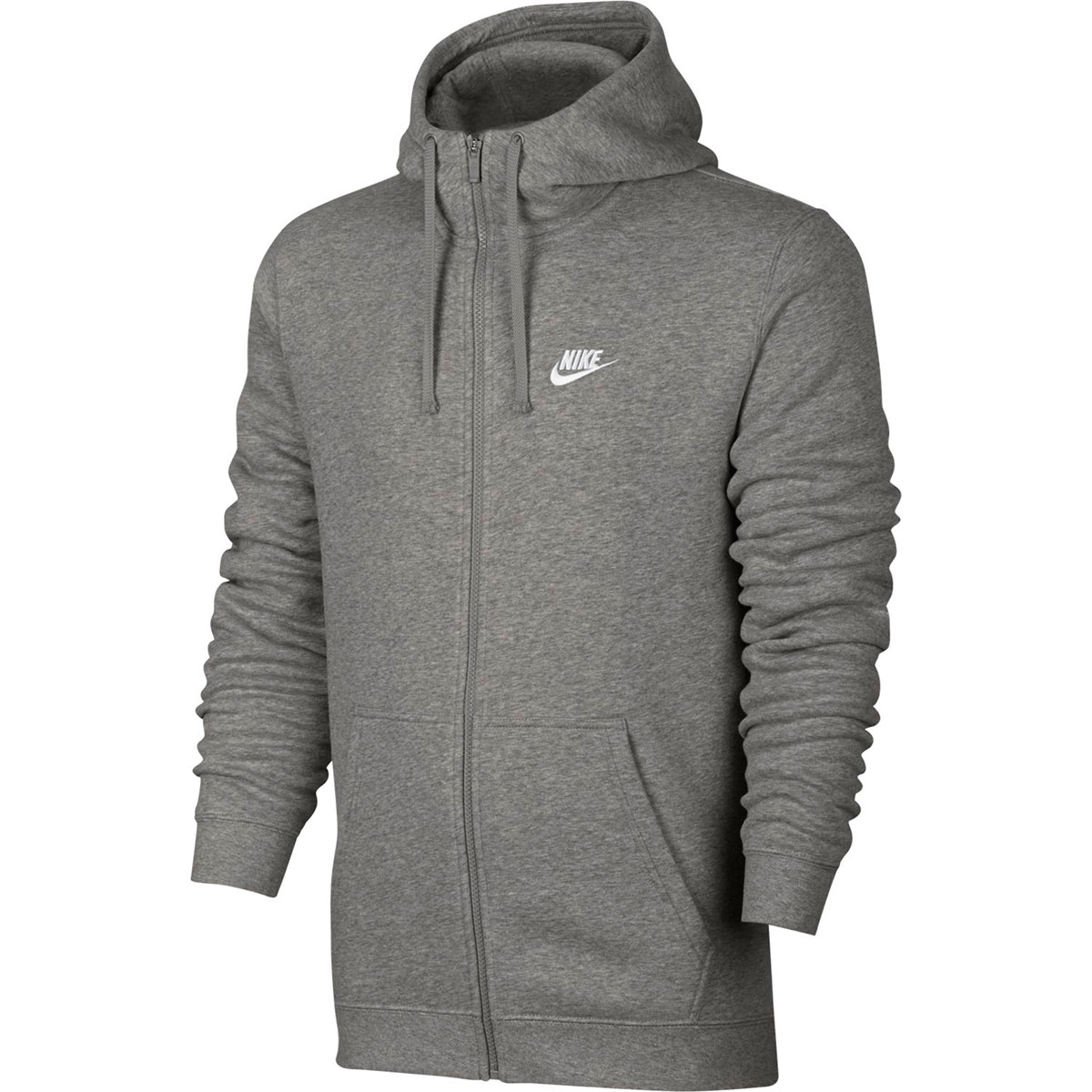 grey nike zip up jacket