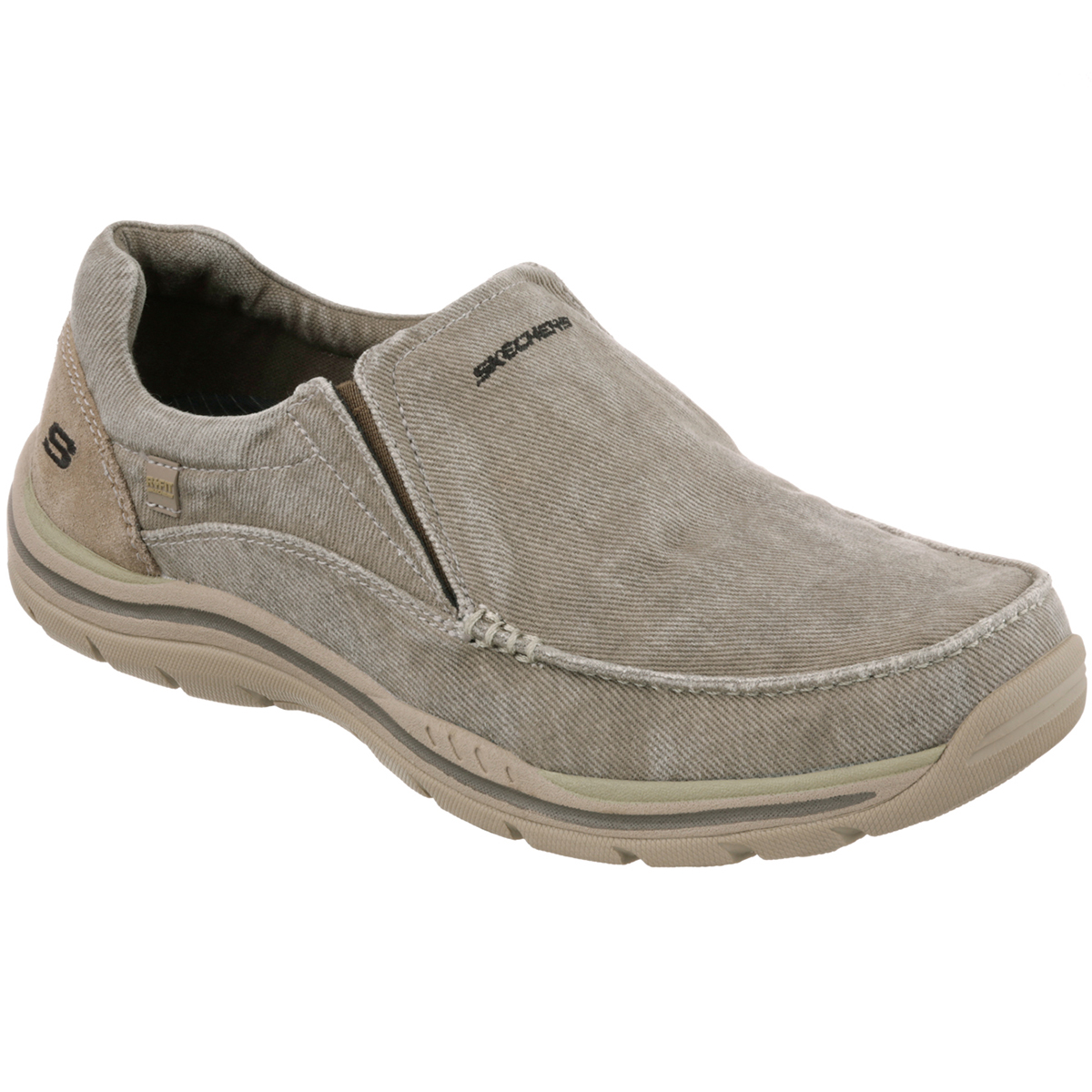 Skechers Men's Avillo Slip-On Shoes - Brown, 13