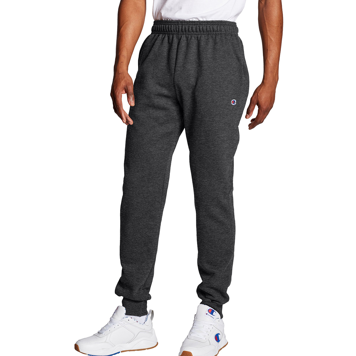 Champion men's powerblend best sale retro fleece jogger pant