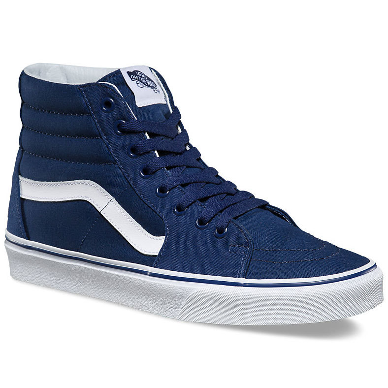 vans high tops navy blue