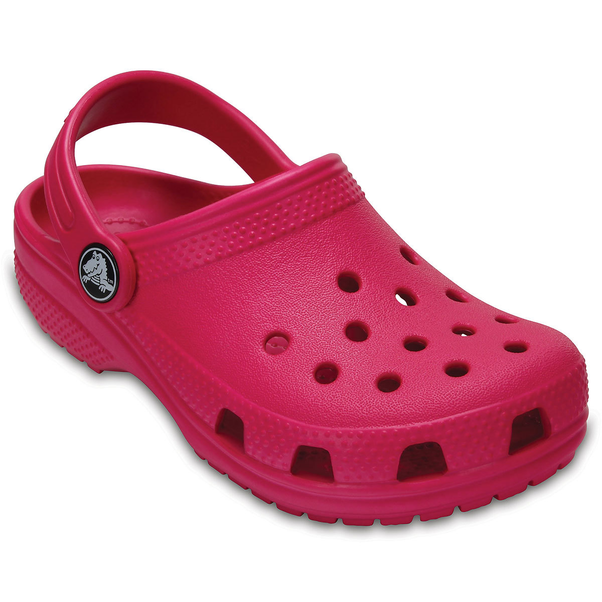 girls pink crocs