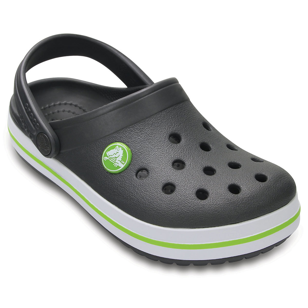 crocs grey and green