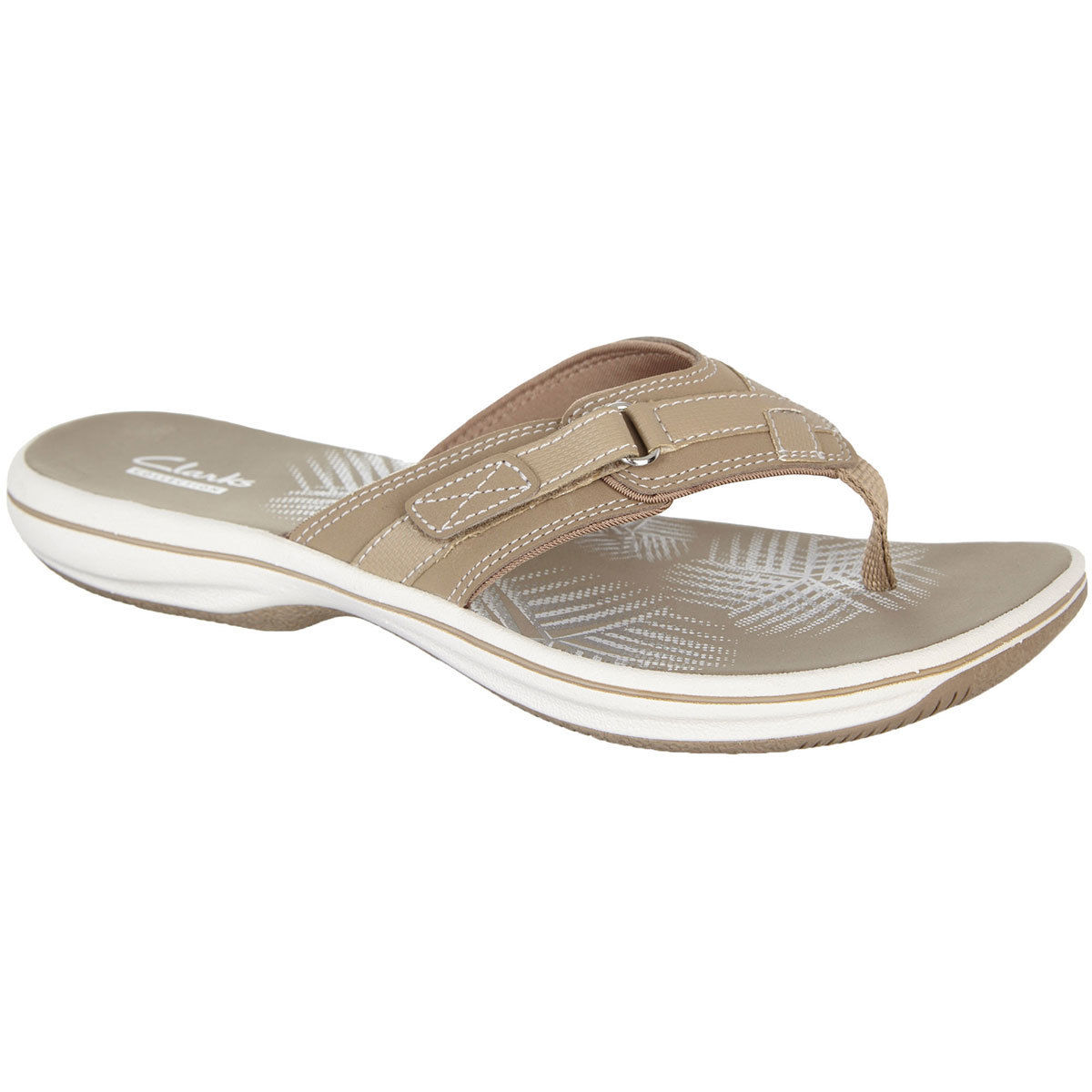 clarks flip flops womens