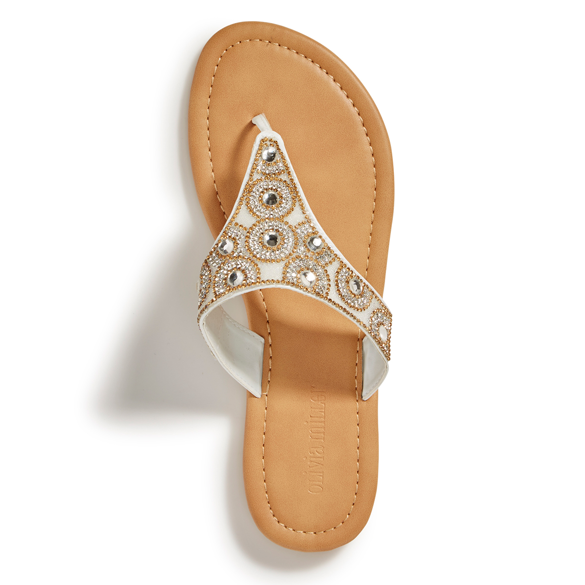 beaded thong sandals