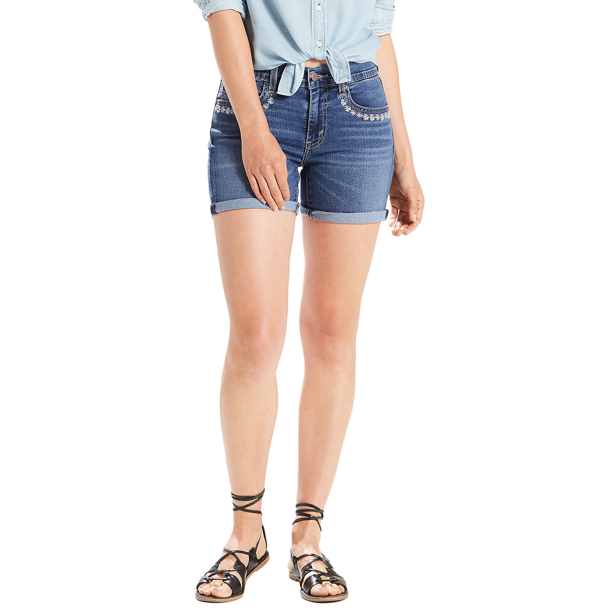 Levi's Women's Mid-Length Shorts - Blue, 32