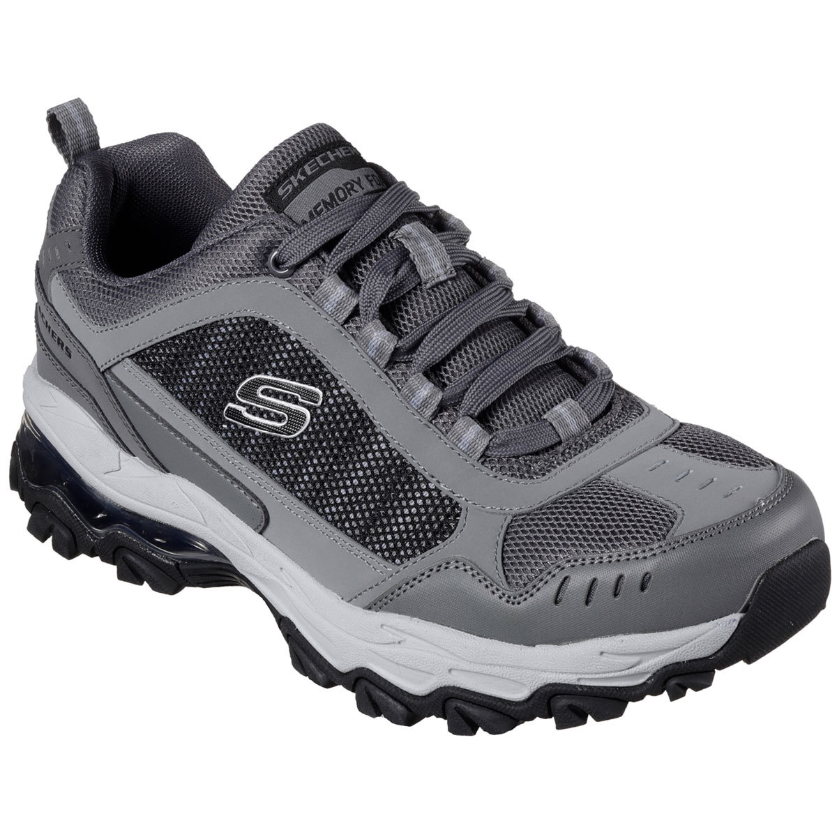 Skechers Men's After Burn M. Fit - Air Sneakers, Grey/black, Wide