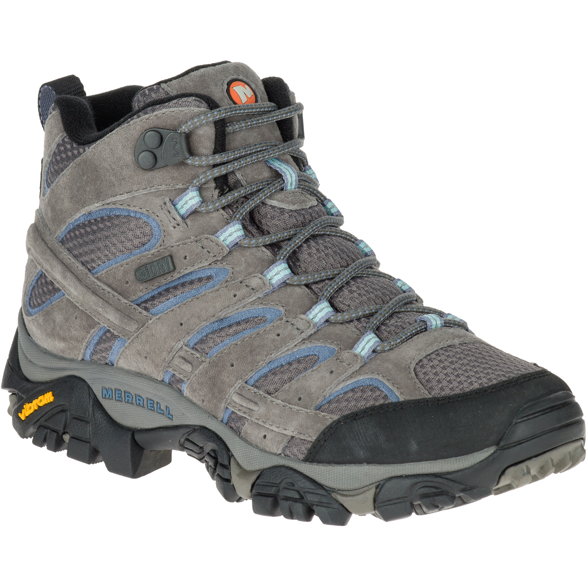 Merrell Women's Moab 2 Mid Waterproof Hiking Boots, Granite , Wide